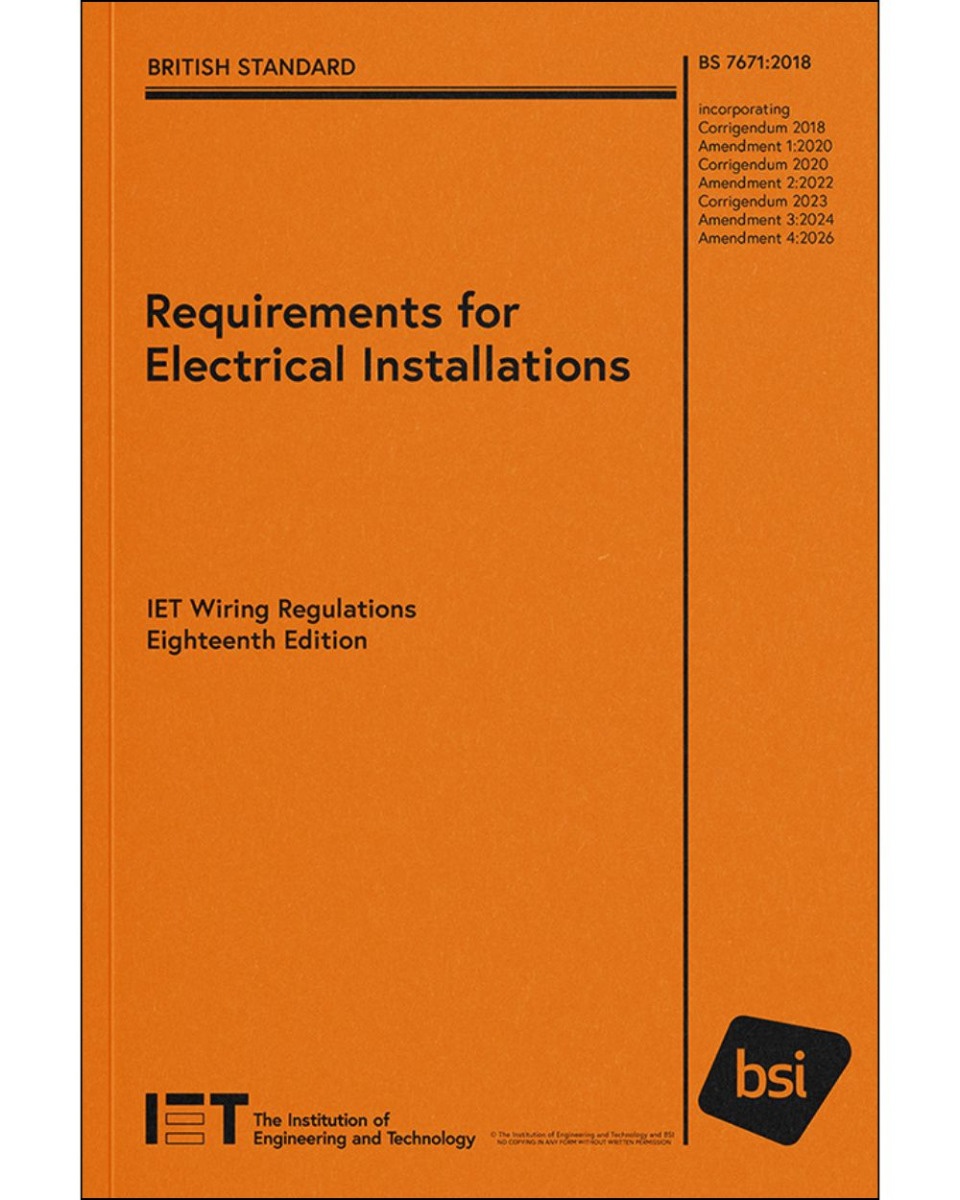 IET Wiring Regulations 18th Edition BS 7671