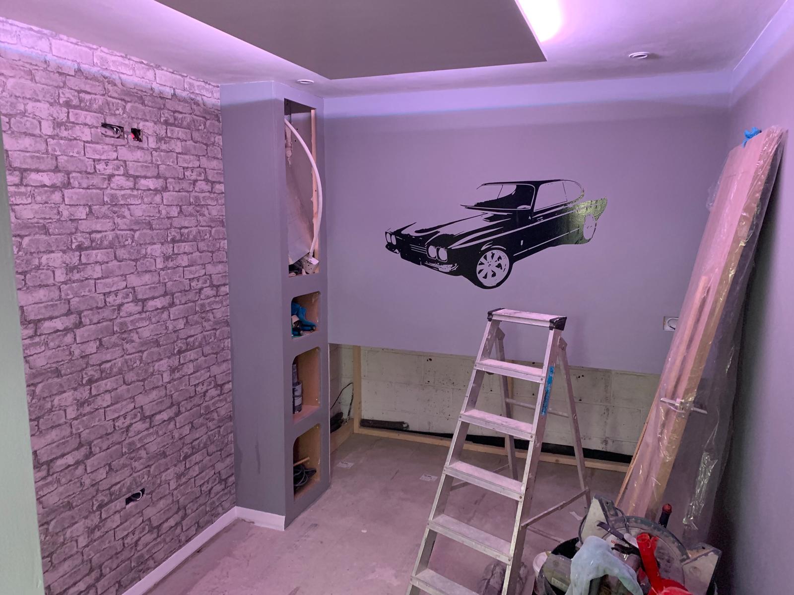 Electrician working professionally